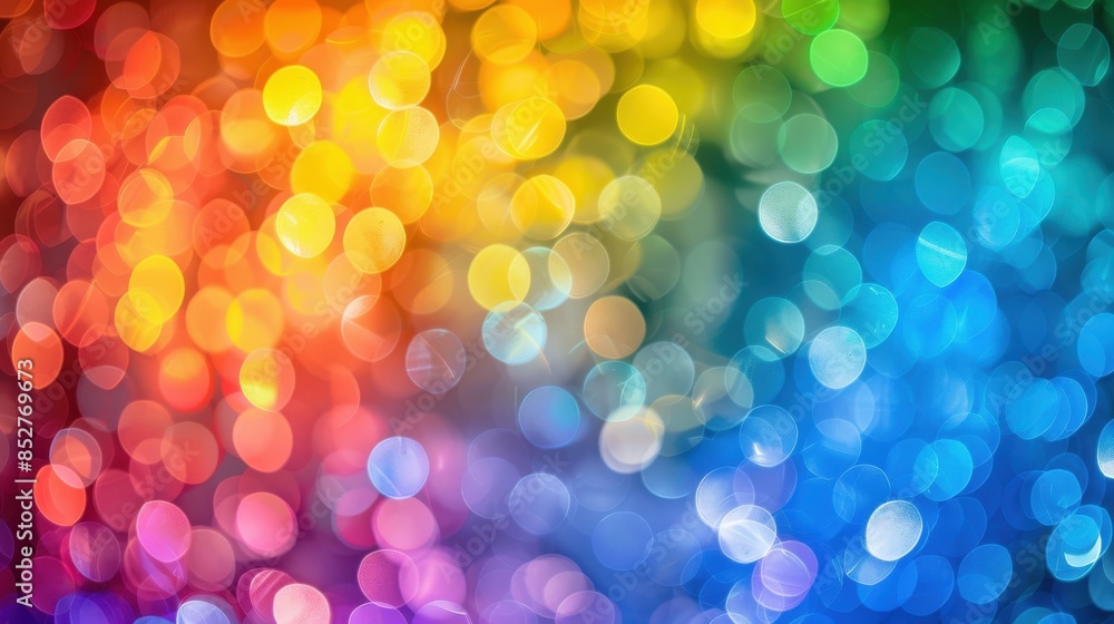 Aufkleber A colorful background with many small circles of different colors. Scene is vibrant and lively, with the colors and shapes creating a sense of energy and movement