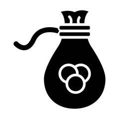 Money Bag Glyph Icon