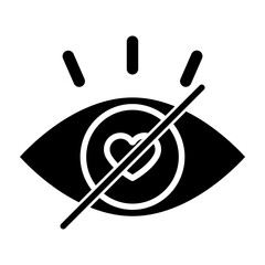 Blind Date Vector Glyph Icon