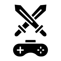 Adventure Game Vector Glyph Icon