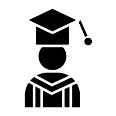 Alumni Vector Glyph Icon