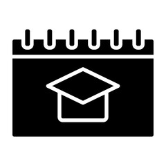Schedule Vector Glyph Icon