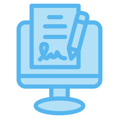 Digital Signature Icons For Design Elements 