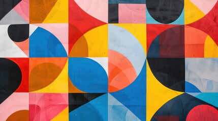 Geometry grid pattern illustration