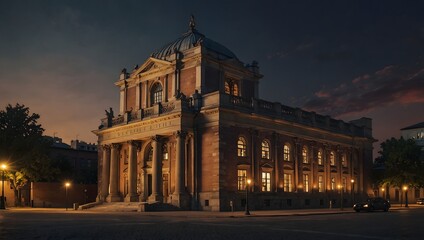 Obraz premium The cultural significance of a historical building in your city ai_generated