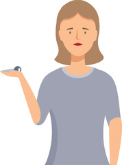 Woman is holding a car key in her hand, possibly showcasing a new vehicle purchase