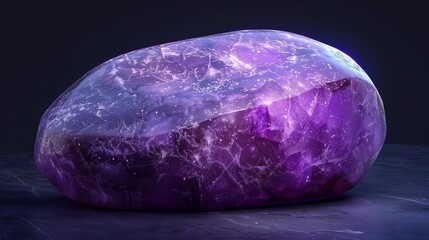 Fototapeta premium a soothing and smoothed crystalline violett stone --ar 16:9 Job ID: a9f47a9d-df8e-4fad-a88b-b3003fbc110c