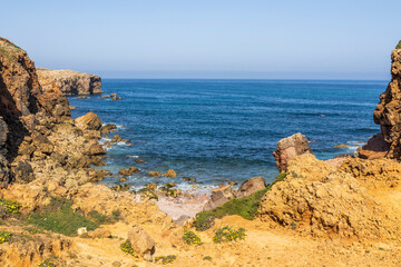 Landscape at Pontal da Carrapateira in Alagarve. Portugal.