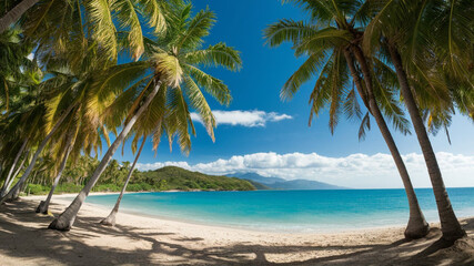 Fototapeta premium beach with trees