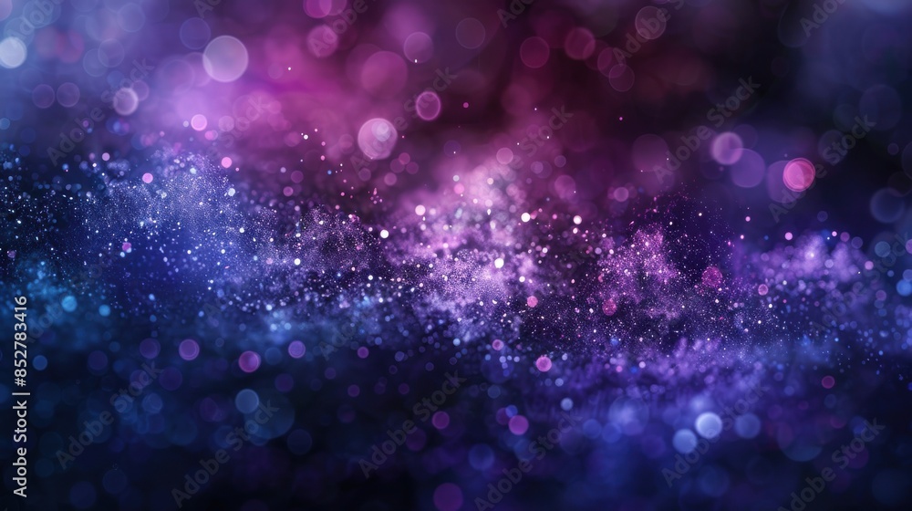 Aufkleber a purple and blue background with a lot of small dots. the dots are scattered all over the backgroun