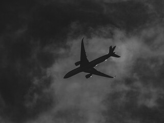 airplane in the sky