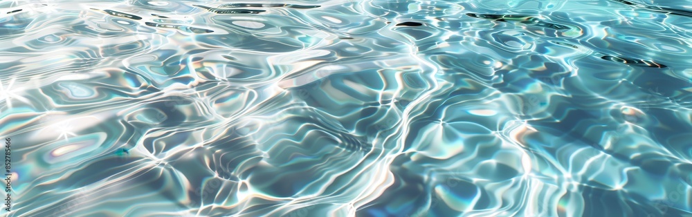 Poster the water is calm and clear, with ripples and waves. concept of tranquility and serenity