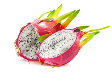 Pitaya or Dragon fruit isolated on white background