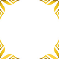 Luxury golden geometric frame
