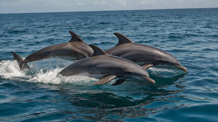 A Beautiful scene of sea animals 