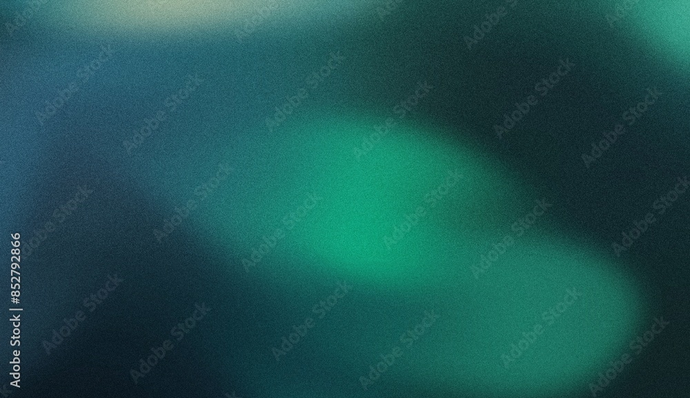 Wall mural light grainy background green blue retro summer noise texture pastel abstract gradient wide banner h