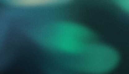 Light grainy background green blue retro summer noise texture pastel abstract gradient wide banner header backdrop © Sami