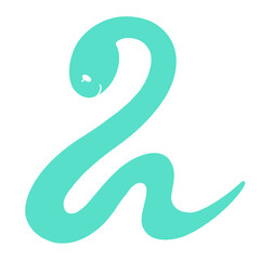 Fototapeta premium 巳年 かわいい蛇のイラスト