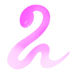 巳年　かわいい蛇のイラスト
