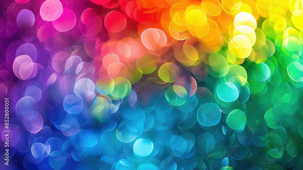 Poster A colorful background with many different colored circles. The circles are of different sizes and colors, and they are scattered throughout the image. Scene is vibrant and lively
