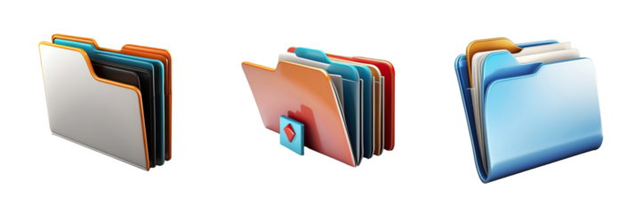 folder isolated on transparent background