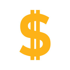 ikona znaku dolara, grafika wektorowa