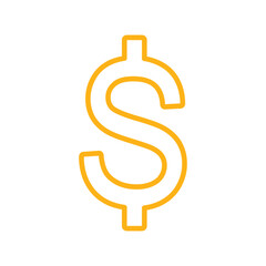 Obraz premium ikona znaku dolara, grafika wektorowa