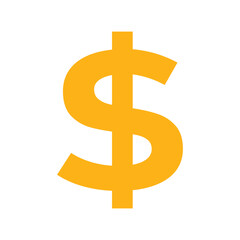 ikona znaku dolara, grafika wektorowa