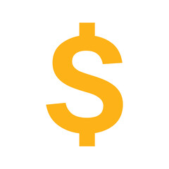 ikona znaku dolara, grafika wektorowa