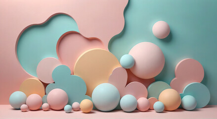 easter eggs on a white background