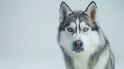 Fototapeta premium siberian husky dog portrait