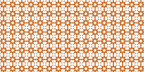 Vector Floral Ornamental Seamless Pattern. Geometric Flower Stylish Texture. Abstract Retro Tile Texture