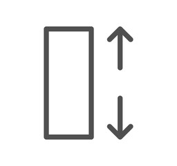 Measure related icon outline and linear vector.
