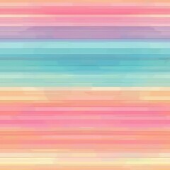 A digital art piece featuring an abstract watercolor background with pastel stripes in shades of pink, purple, blue, yellow, and orange. The stripes are horizontal and blend seamlessly into each other