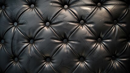 Fototapeta premium Texture of black leather background