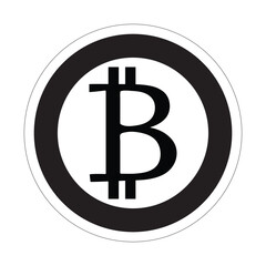 Bitcoin icon. Flat design vector bitcoin icons, signs of modern cryptocurrancy icon in flat style. Golden gray bitcoin illustration.