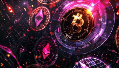 Dynamic banner showcasing the impact of Bitcoin and cryptocurrency, offering valuable insights