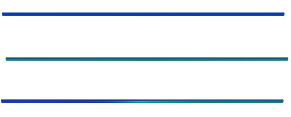 Blue green horizontal tube scale - on isolated transparent background.