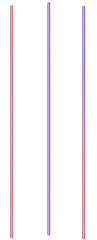 Vertical tube thermometer scale - on isolated transparent background.