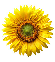 Fototapeta premium sunflower isolated on white background