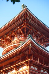 晴れの日の五重塔