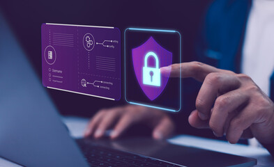 internet, Cyber, firewall security, Data protection, information safety and encryption, secured...