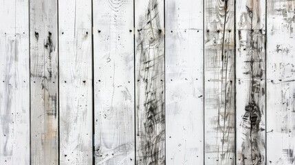 Wooden Planks Create White Background Texture