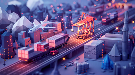 Third Party Logistics 3PL Transportation Export importing goods A service that combines warehousing and transportation. Delivery by air, road, sea