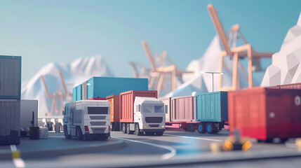 Third Party Logistics 3PL Transportation Export importing goods A service that combines warehousing and transportation. Delivery by air, road, sea