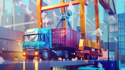 Third Party Logistics 3PL Transportation Export importing goods A service that combines warehousing and transportation. Delivery by air, road, sea