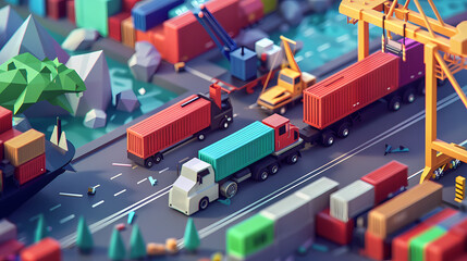 Third Party Logistics 3PL Transportation Export importing goods A service that combines warehousing and transportation. Delivery by air, road, sea