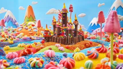 Sweet Delights The Jellybean Fortress in Candy Land