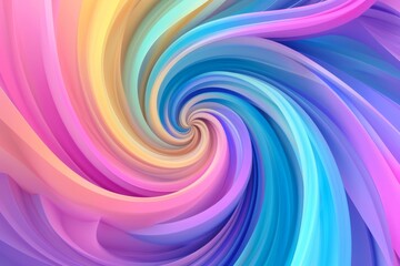 Colorful 3D swirl background with vibrant gradient shades in circular motion