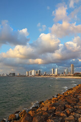  The  promenade in Tel Aviv.